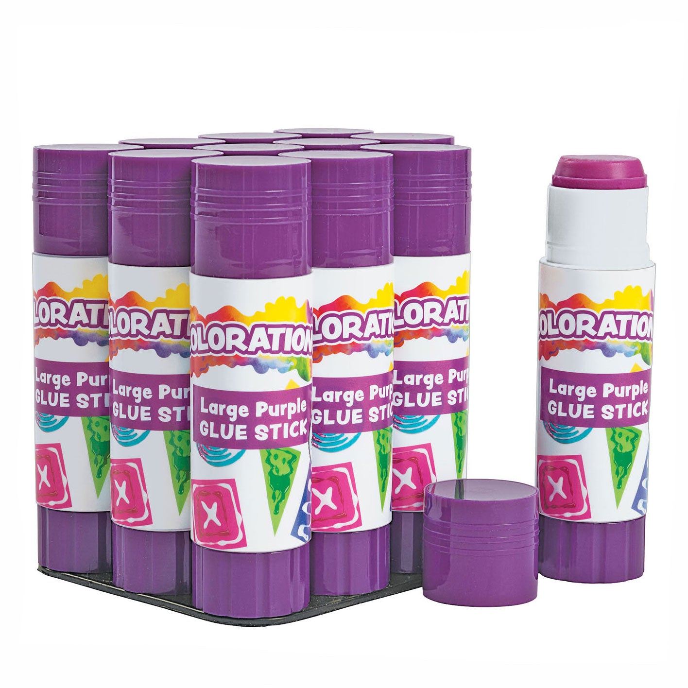 Colorations - lijmstift 25 gram, set van 12