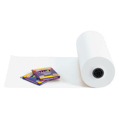 Colorations - rol papier wit, 305m