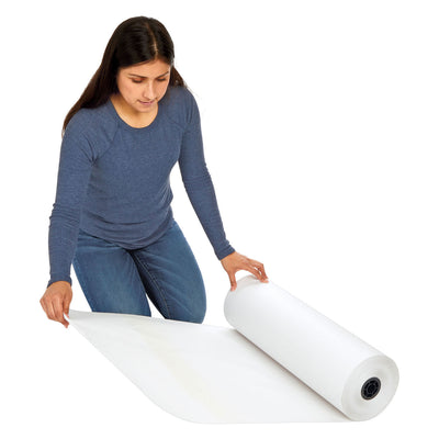 Colorations - rol papier wit, 305m