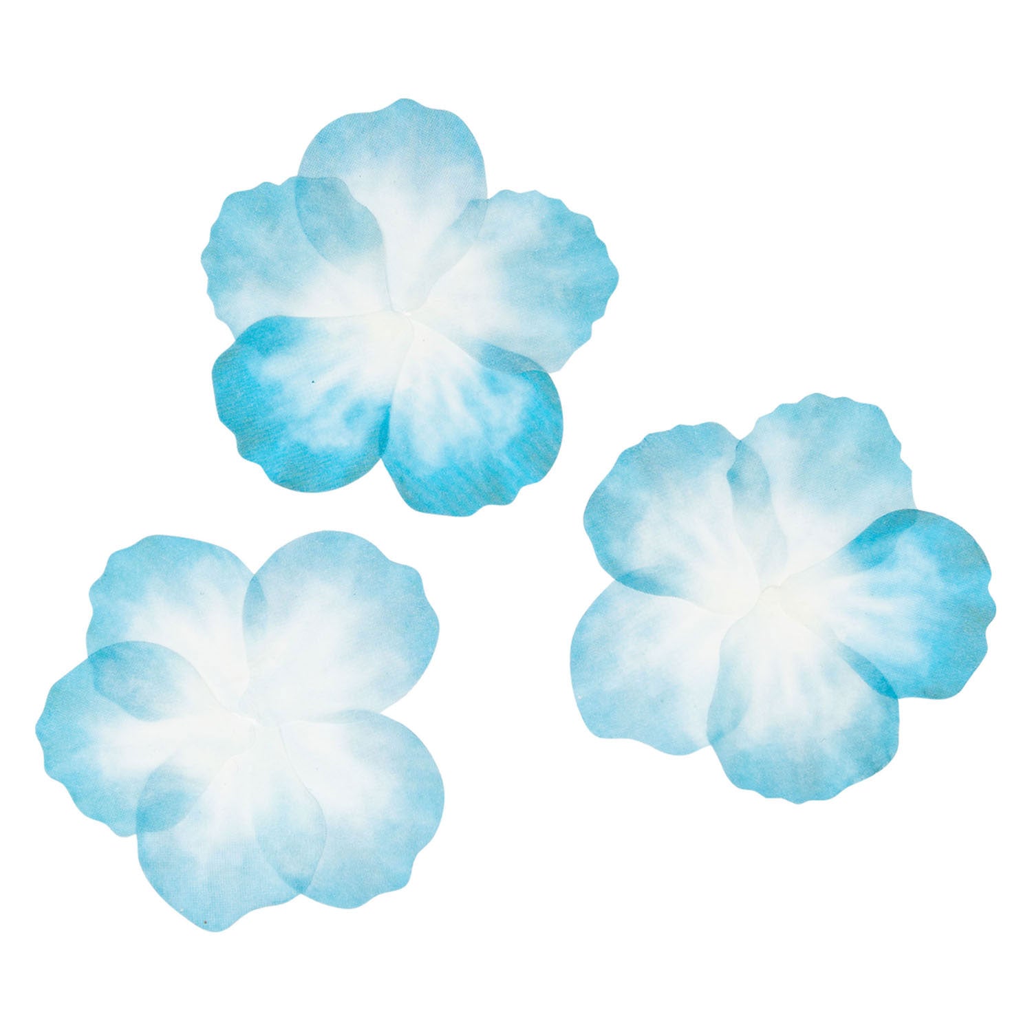Colorations - washi stickers - blauwe bloemblaadjes, 80st.