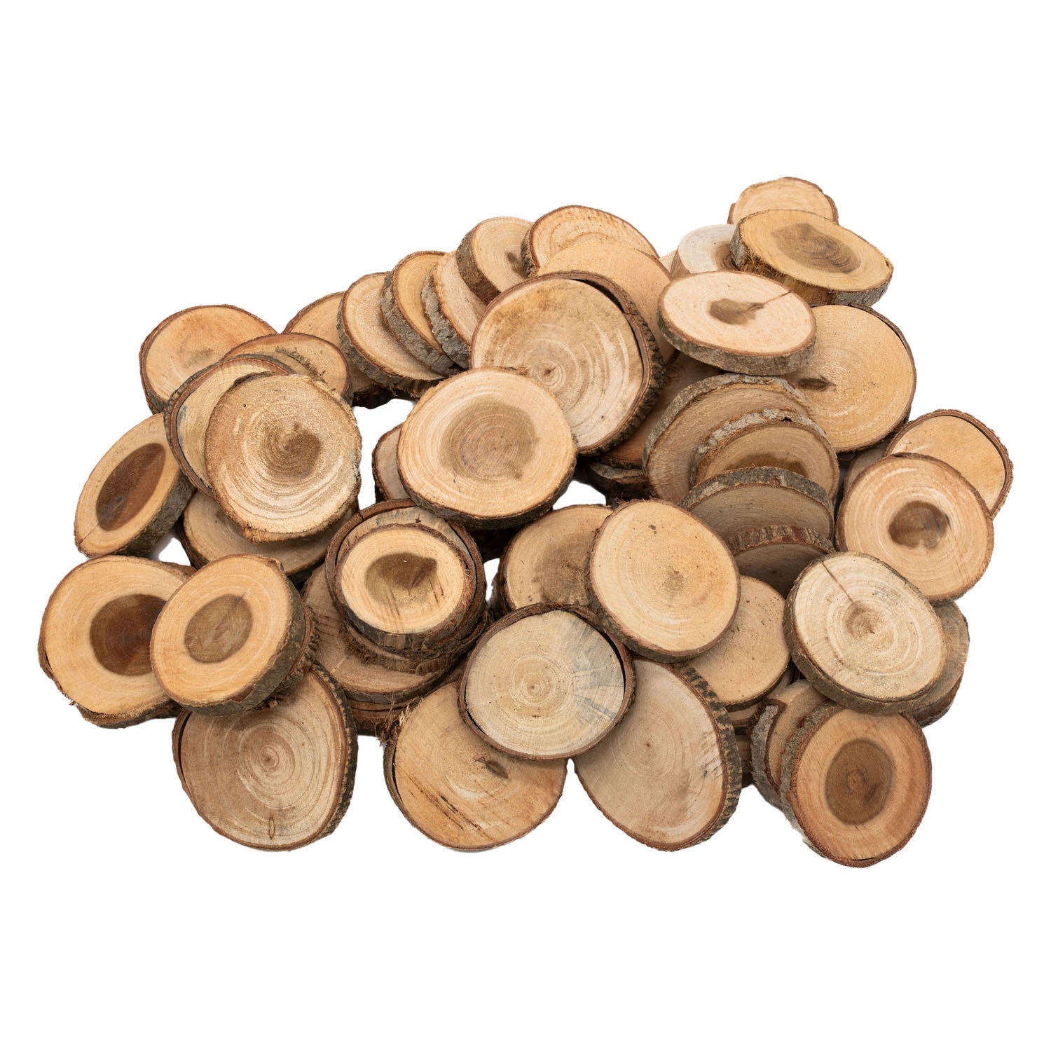 Colorations - onbewerkte houten schijfjes 3-5cm, 1kg