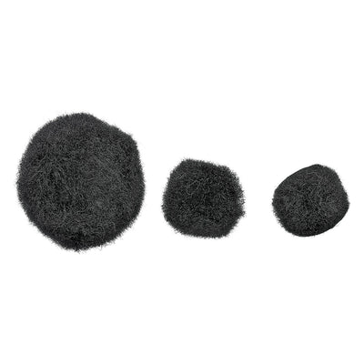 Colorations - pom poms zwart, 100st.