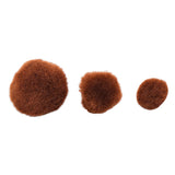 Colorations - pom poms bruin, 100st. - afbeelding 2