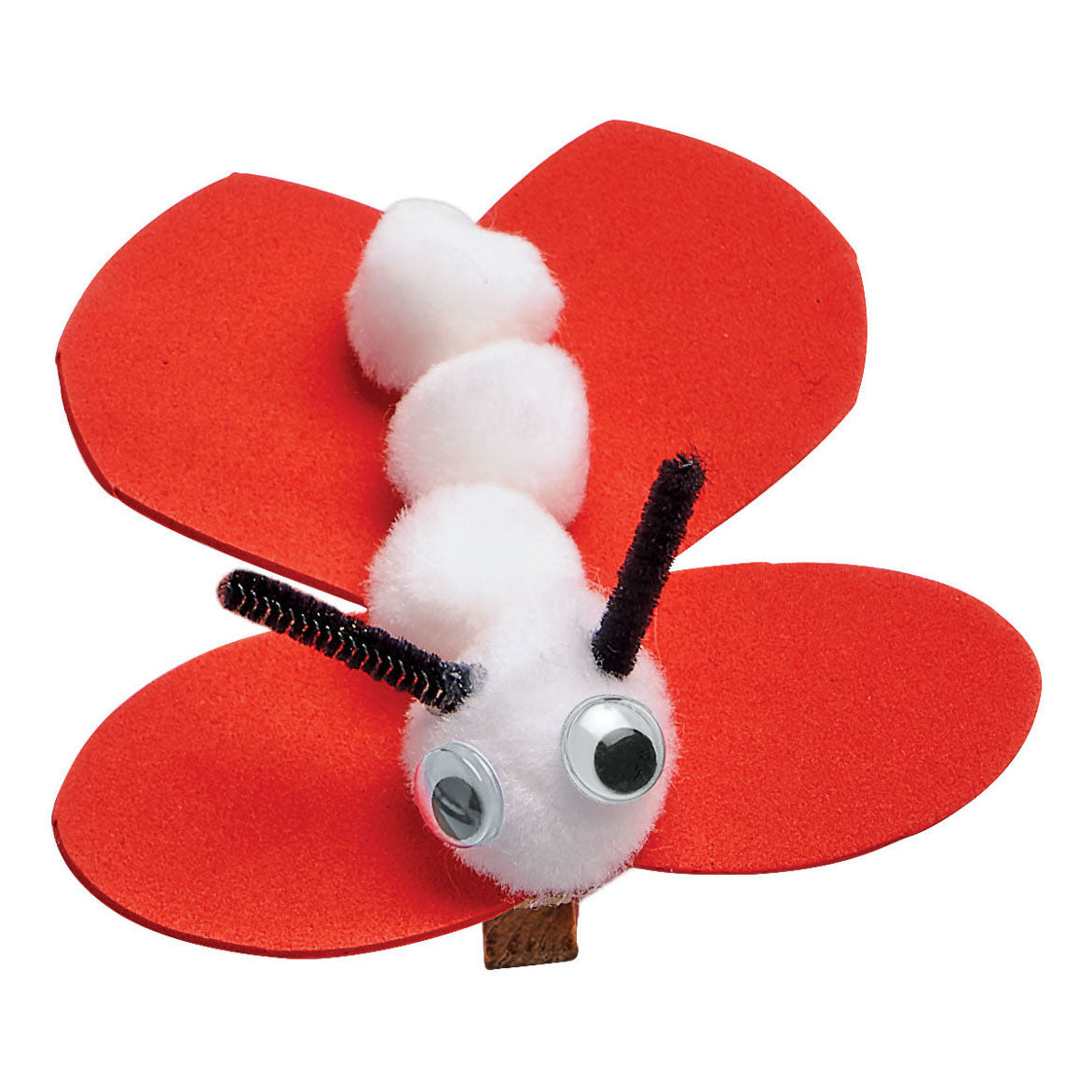 Colorations - pom poms wit, 100st.