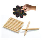 Colorations - houten kraspen, set van 48 - afbeelding 2