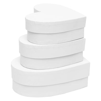 Colorations - papier-mache dozen hartvorm, 3st.