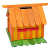 Colorations - huisvormige spaarpotten, 3st.