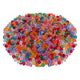 Colorations - pony kralen transparant 6x9 mm, 1000st.