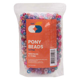 Colorations - pony kralen glitter 6x9 mm, 1000st. - afbeelding 2
