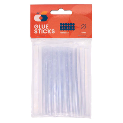 Colorations - transparante smeltlijmsticks - 7x100 mm, 18st.