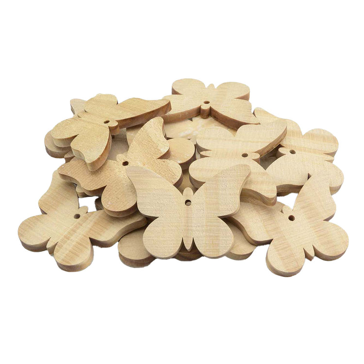 Grote houten vlinders, 20st.