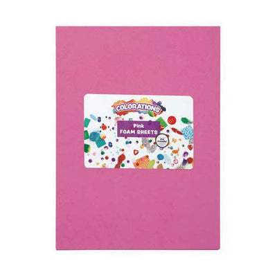 Colorations - foam vellen roze, 10st.