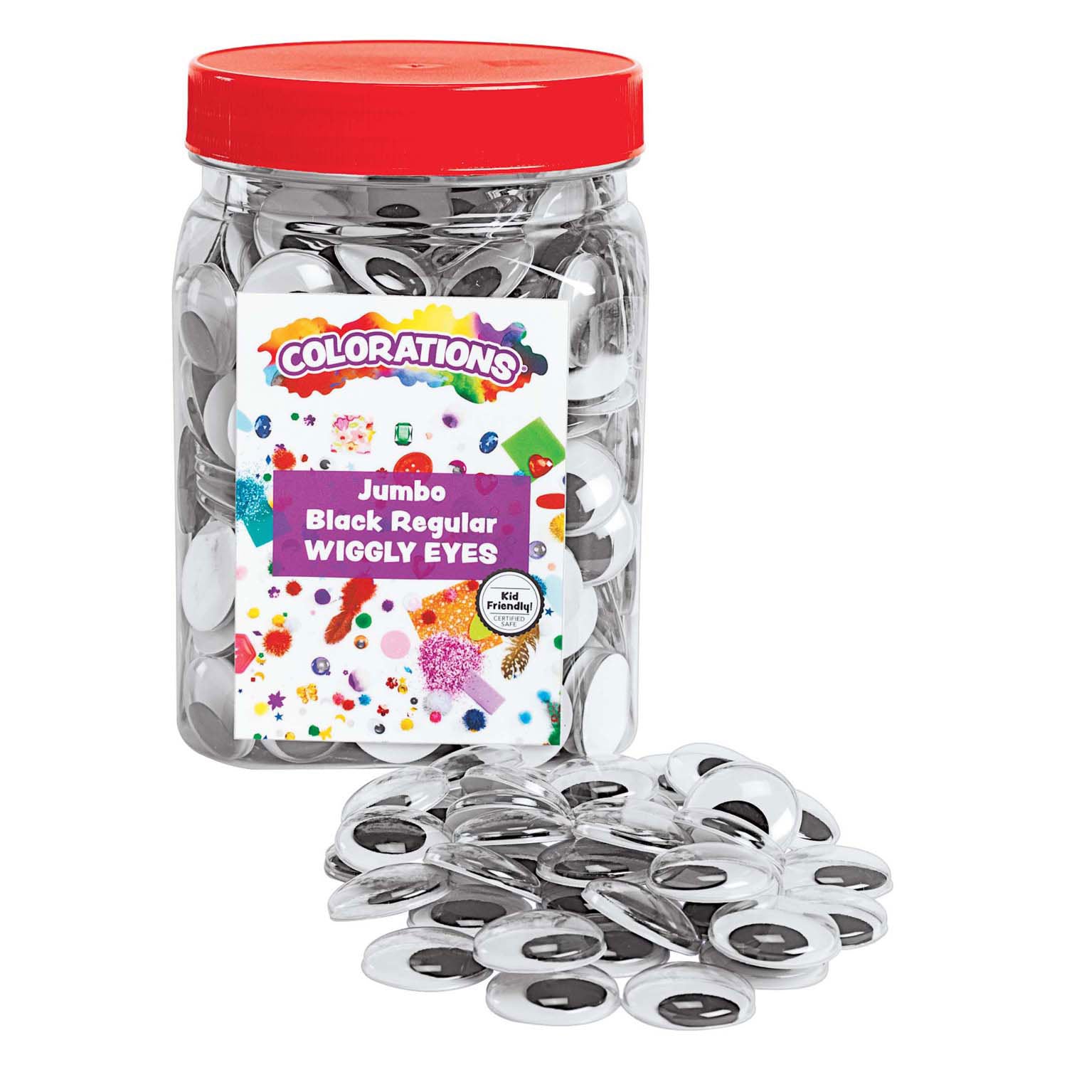 Colorations - zwarte wiebeloogjes, 100st.