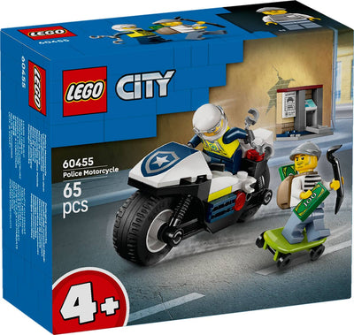Lego city 60455 achtervolging op politiemotor