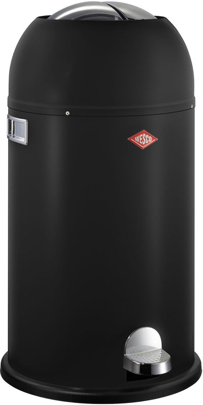 Wesco kickmaster prullenbak | pedaalemmer | 33 liter | metaal - matzwart | afvalemmer - made in germany