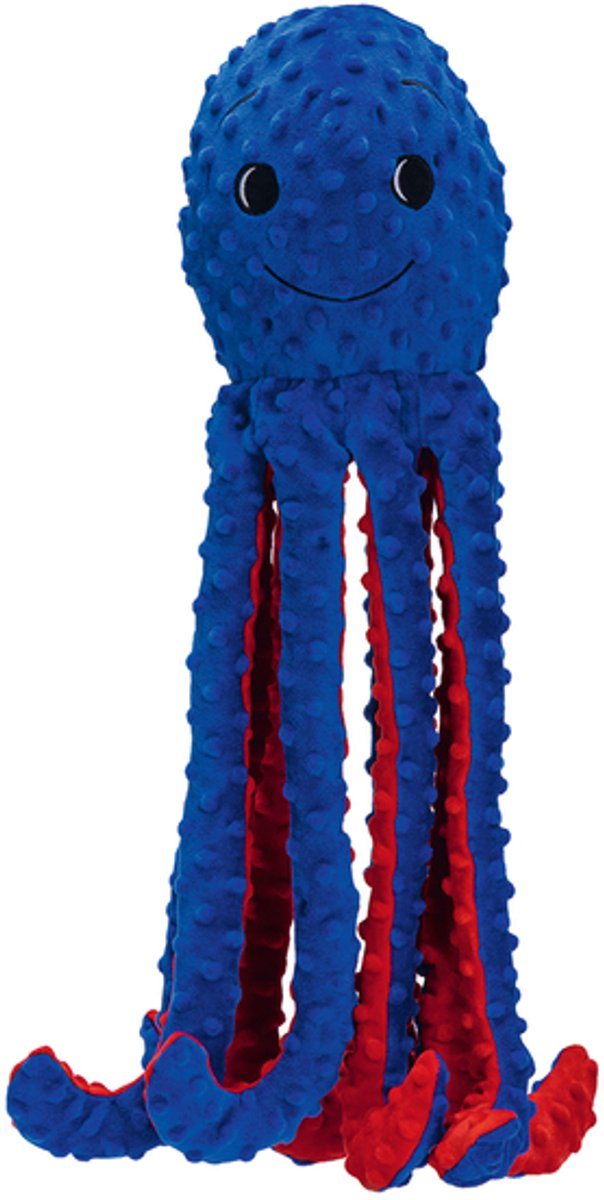 Beeztees pluche hondenspeeltje octopus amy blauw 56 x 16 x 14,5 cm - hond one size