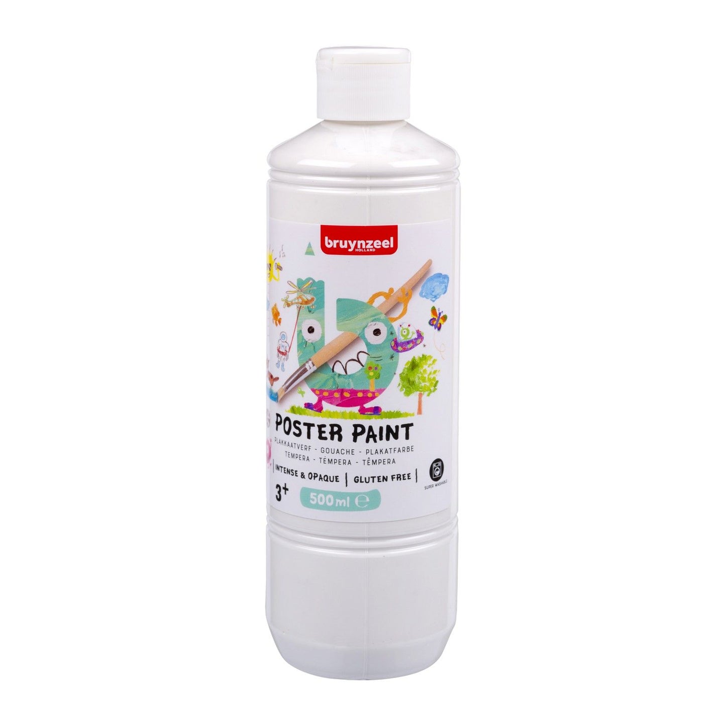 Bruynzeel plakkaatverf 500ml wit