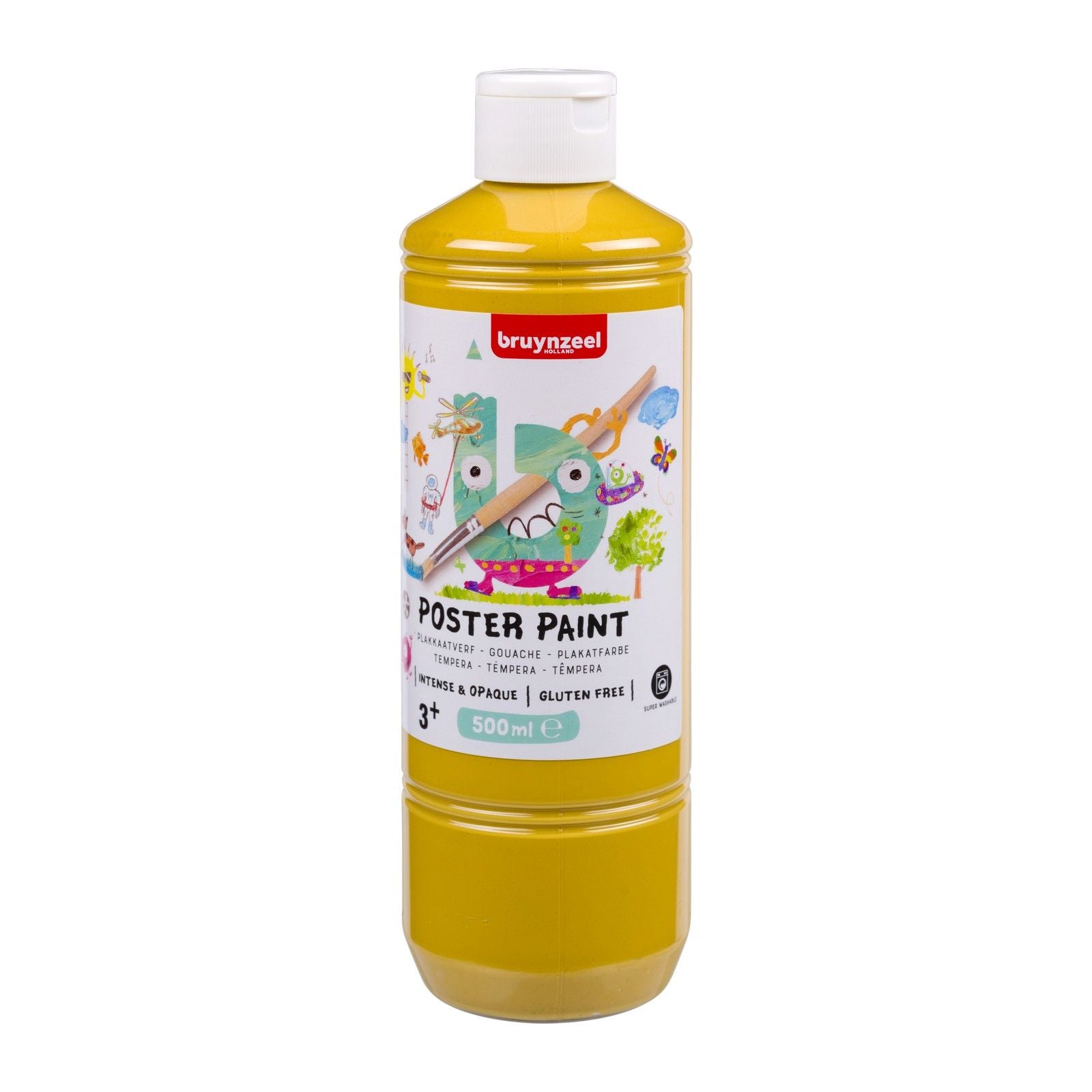 Bruynzeel • gouache poster paint 500ml gele oker
