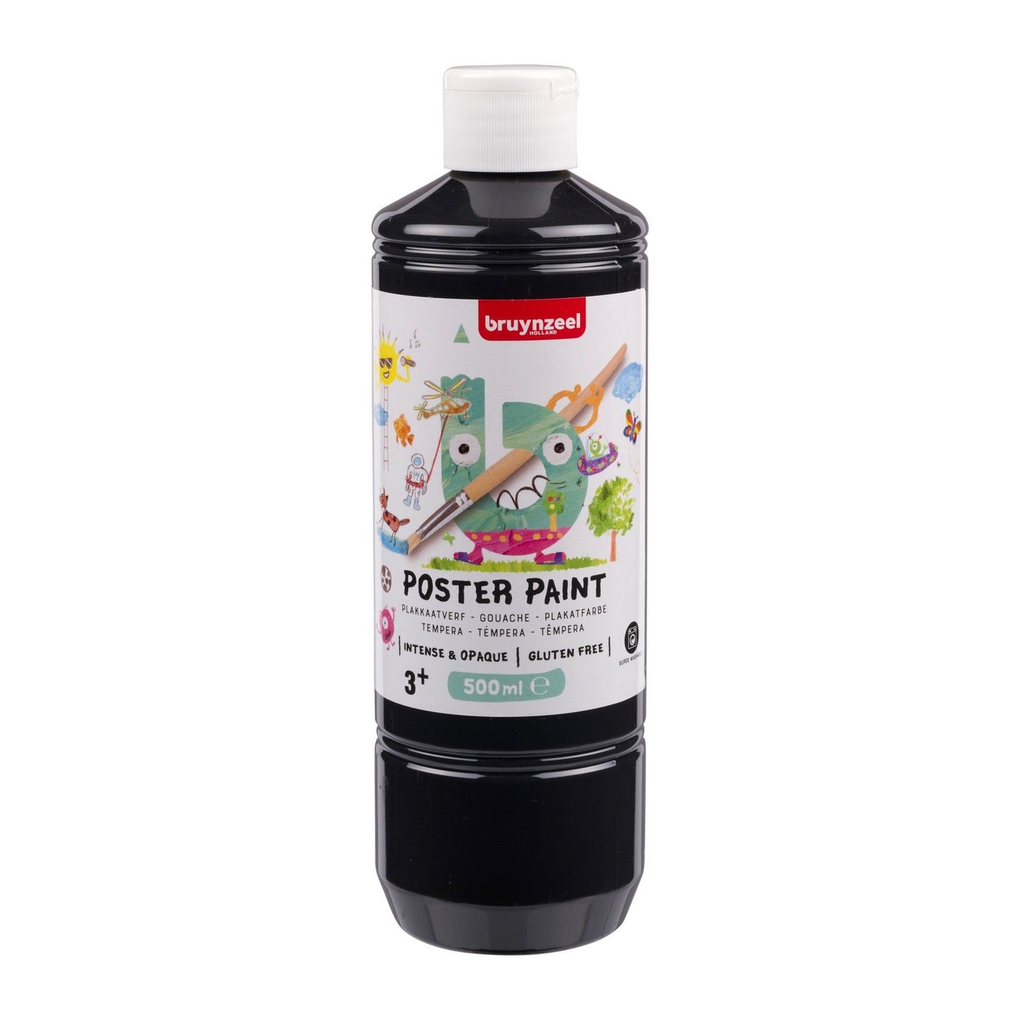 Bruynzeel plakkaatverf 500ml zwart