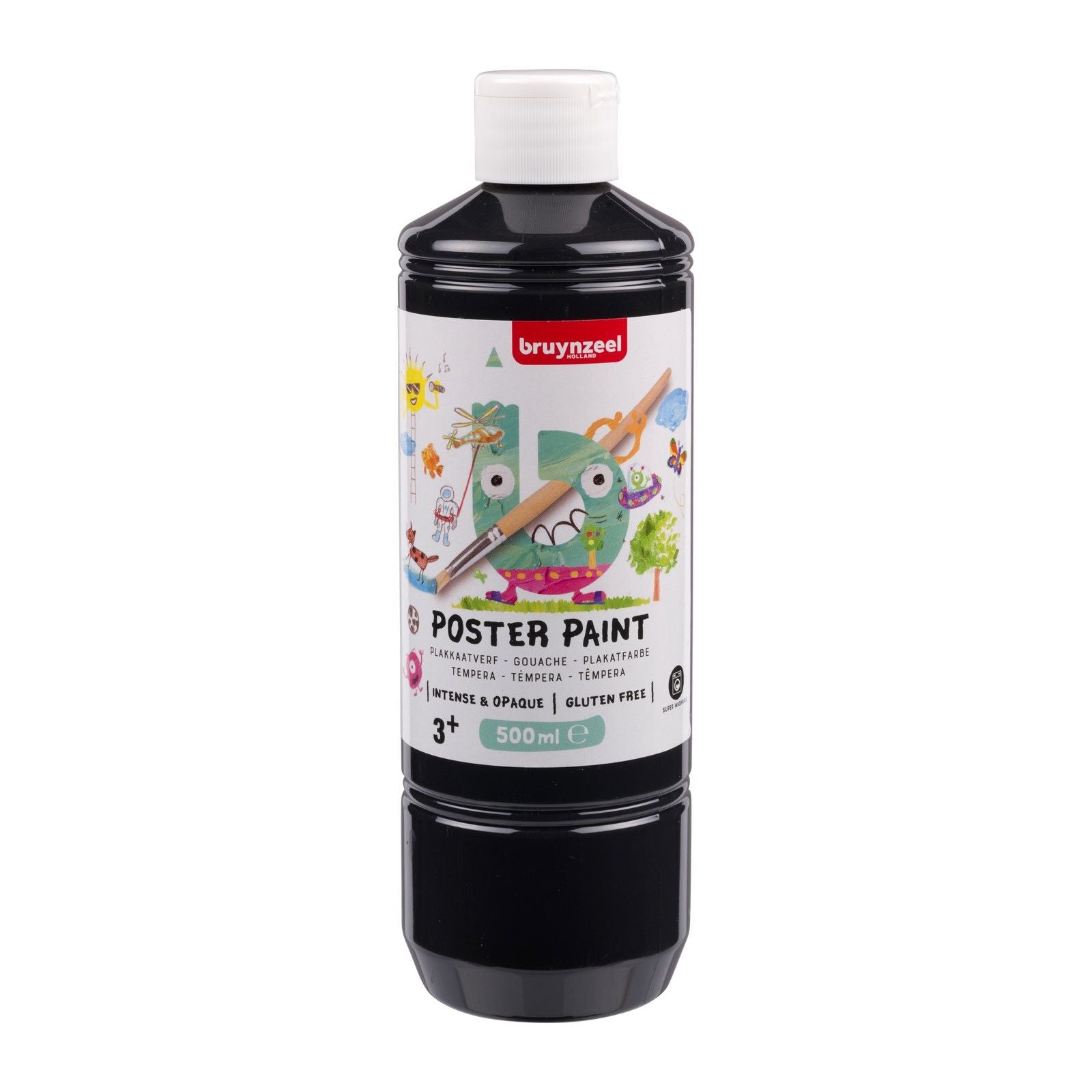 Bruynzeel plakkaatverf 500ml zwart