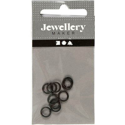 Creativ company creotime ringen zwart 1 x 5 x 7 mm 50 stuks