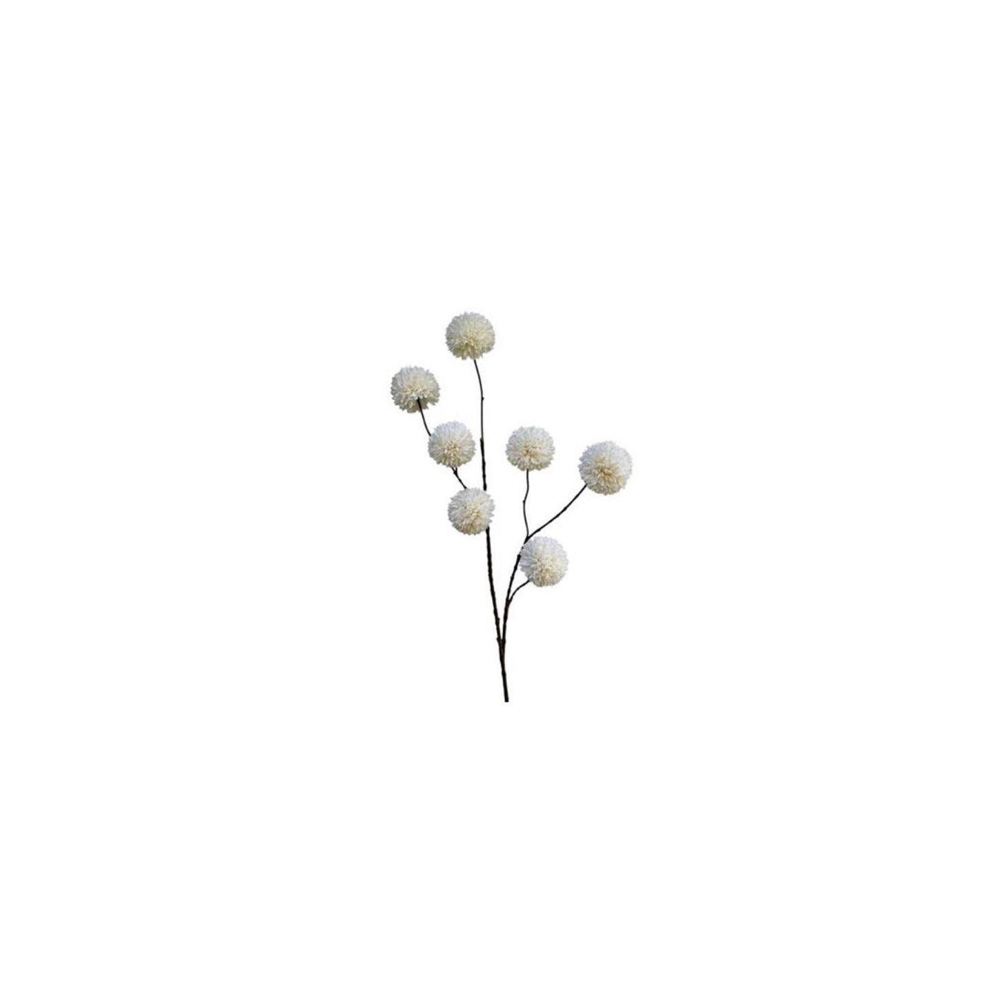 Roberts collection kunsttak pompom wit 98cm