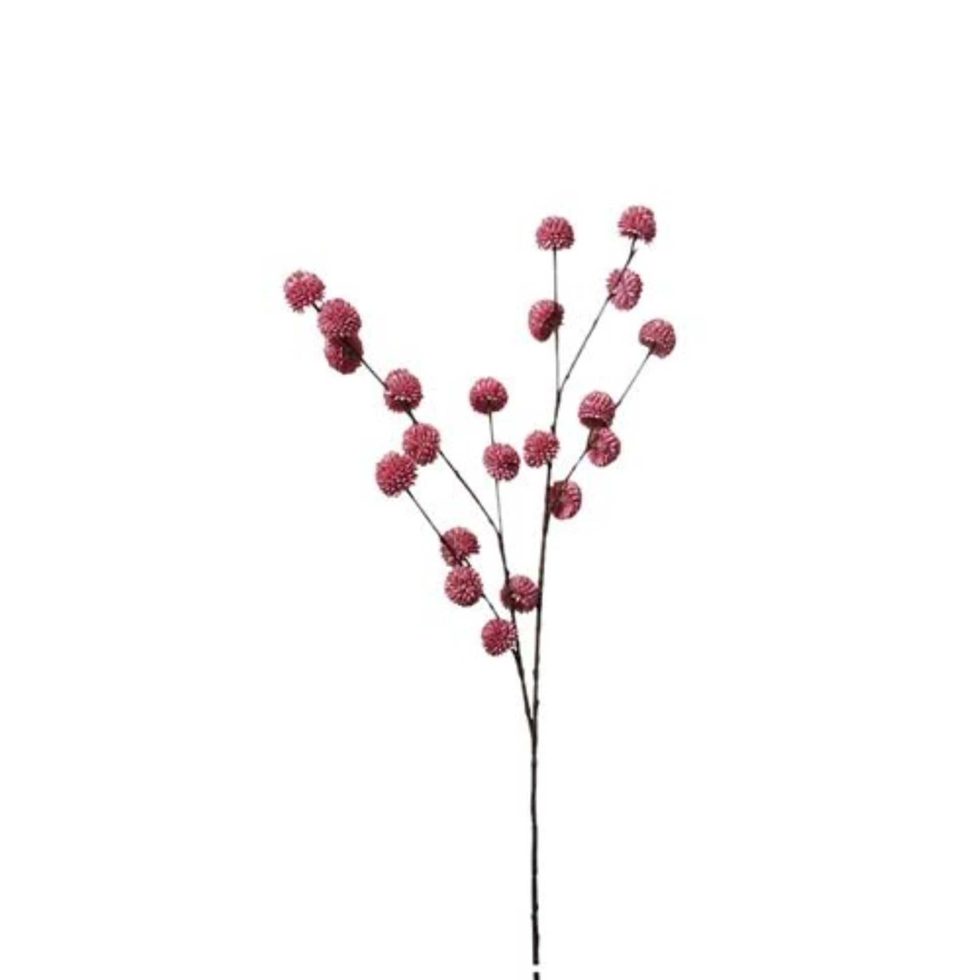 Roberts collection kunsttak pompom licht paars 100cm