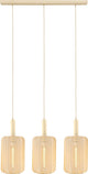 Lucide corina - hanglamp - 3xe27 - beige - japandi