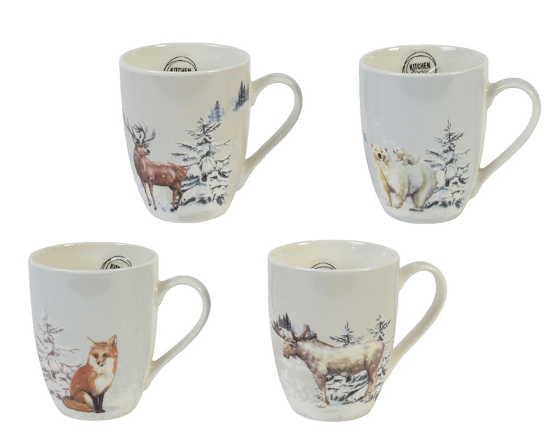 Decoris kerstmok porselein dierenafbeelding
