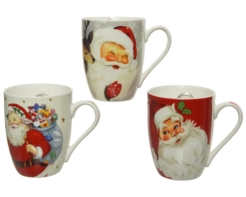 Decoris mok porselein met kerstman 340ml