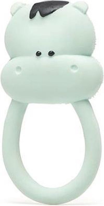 Lanco toys lanco rubberen bijtring - kimo het nijlpaard - mint