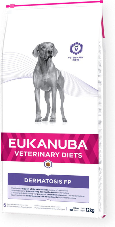 Eukanuba dermatosis fp - veterinary diets - hond - 12 kg