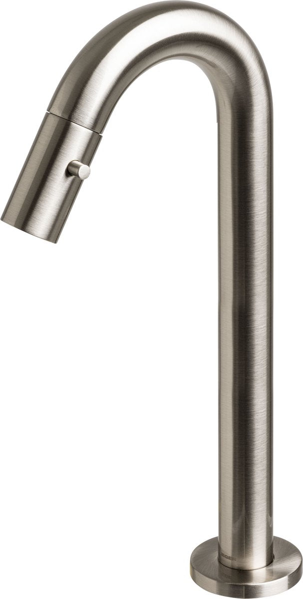 Plieger lupo 2.0 toiletkraan – opbouw fonteinkraan – verhoogd model – uitloop 20.0 cm – 10 jaar garantie – geborsteld chroom