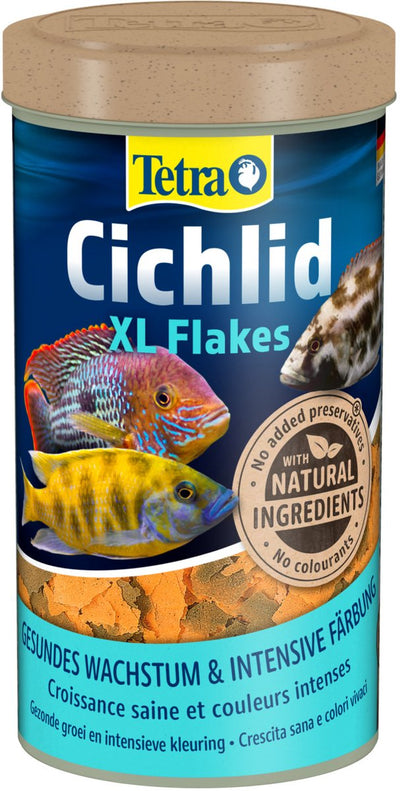 Tetra cichlid xl vlokken - vissenvoer - 500 ml