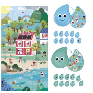 Ik leer jumbo - - geef om de planeet water - educatief spel - vanaf 4 jaar