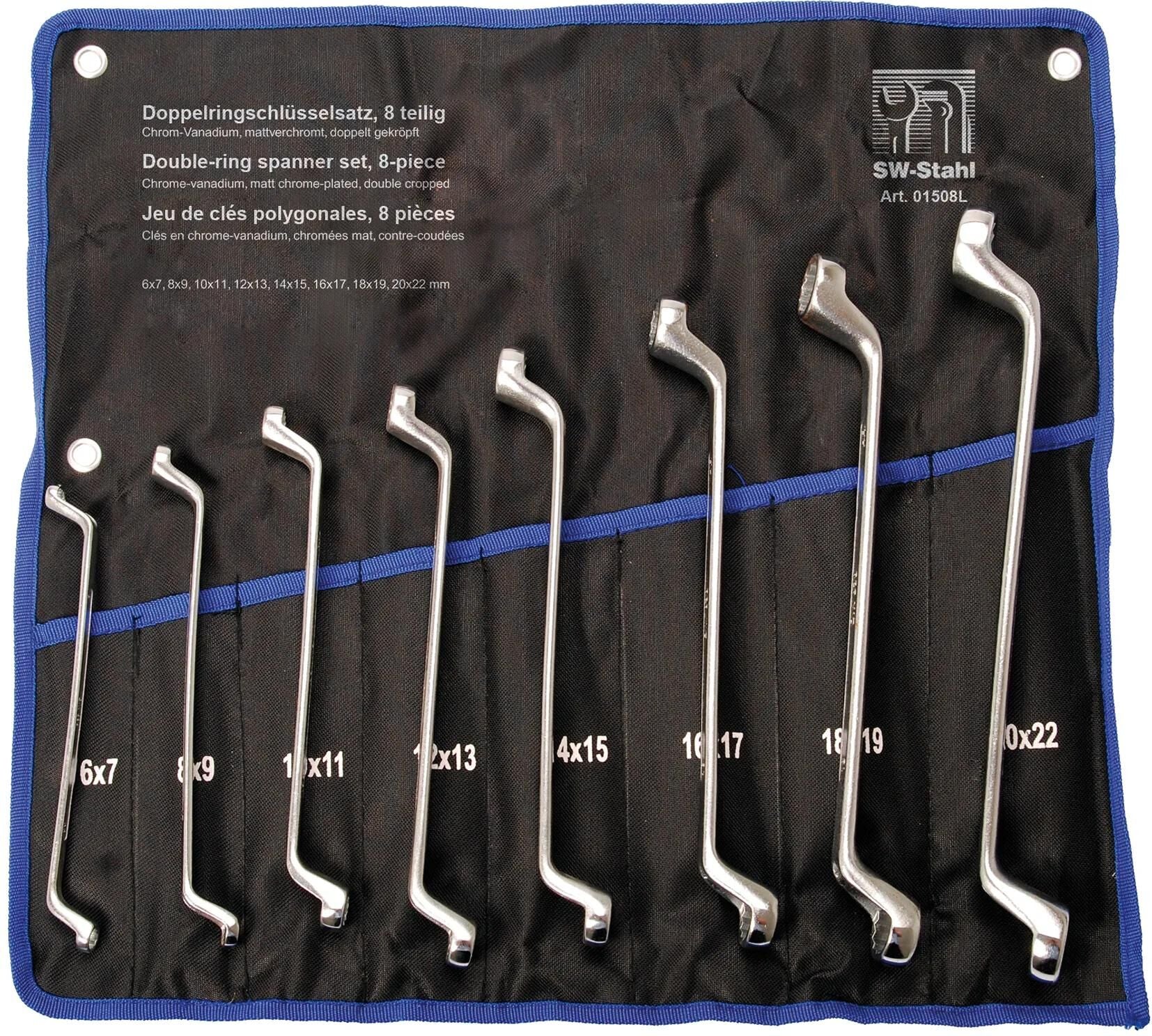 Sw stahl dubbele ringsleutel set ring key set 8pcs. cropped