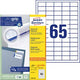 Etiketten avery 3666-200 wit 200 stuks