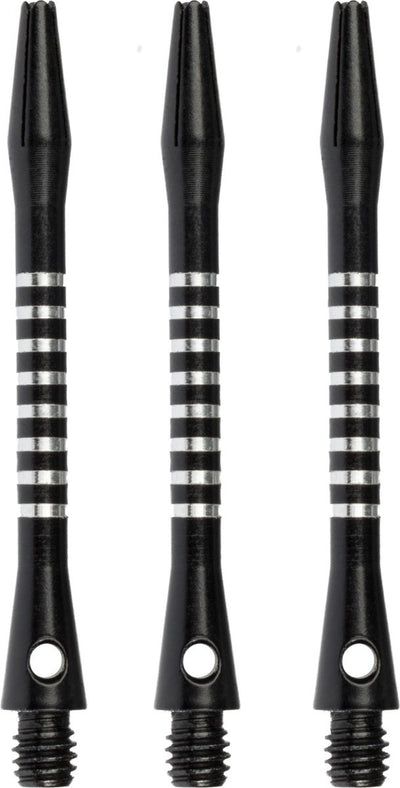 Faver dart shafts - aluminium - 3 stuks - zwart - 5.5 cm