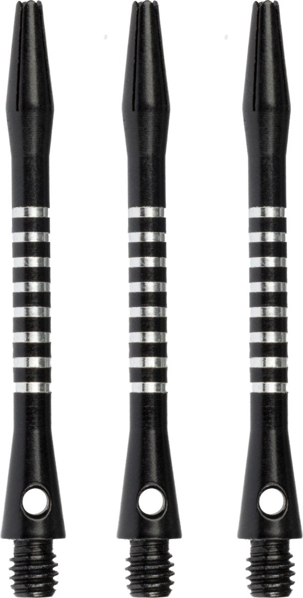 Faver dart shafts - aluminium - 3 stuks - zwart - 5.5 cm