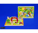 Speelplankje hout 3d zoo farm 30x22,5cm