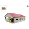 Kids globe paardenstal met 3 boxen + binnenbak 1:32