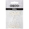 Creativ company cc bloemmeeldraden 6 cm wit 100 stuks