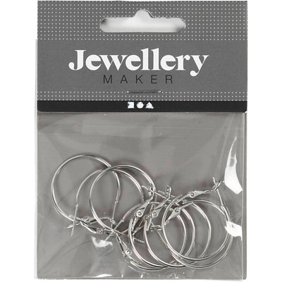 Creativ company https: www.cchobby.nl oorbellen-d-25-mm-verzilverd-8-stuk-1-doos