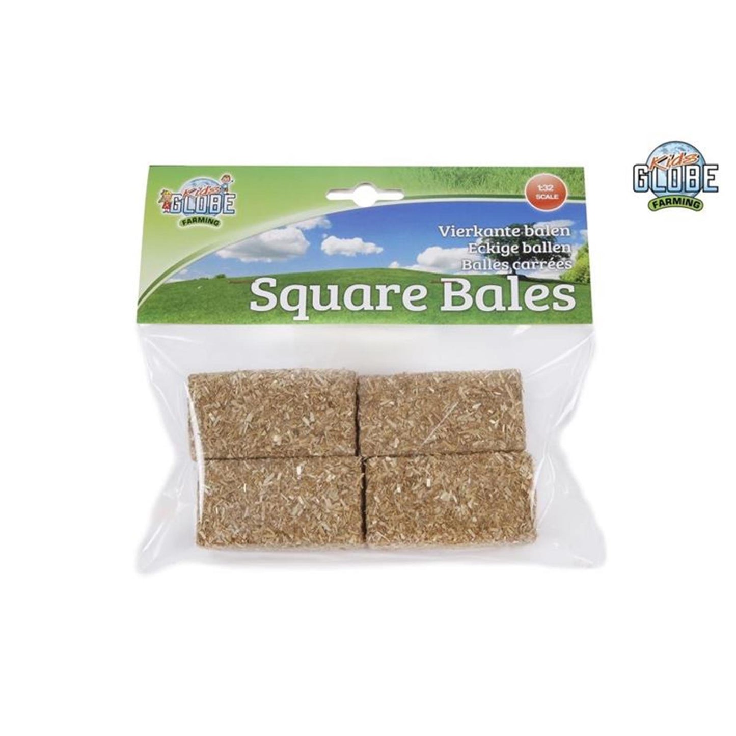 Kids Globe Globe Rechthoekige Stro Balen 1:32, 4st.