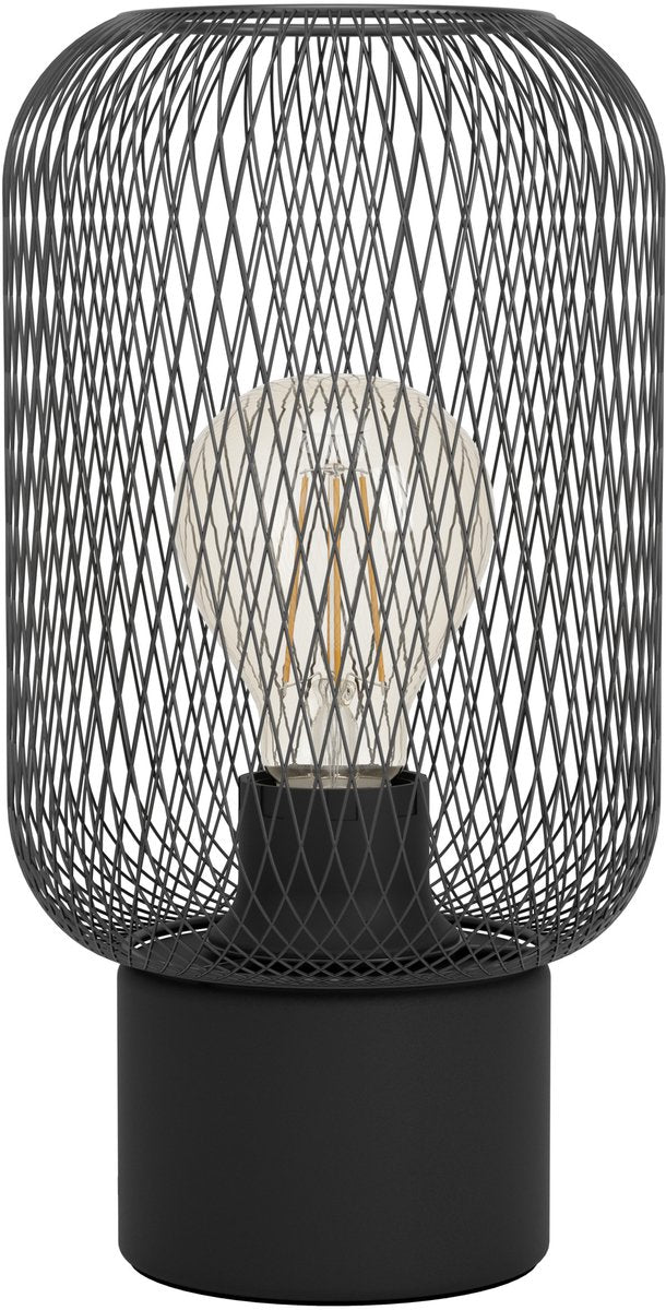 Eglo wrington tafellamp - e27 - 28,5 cm - zwart