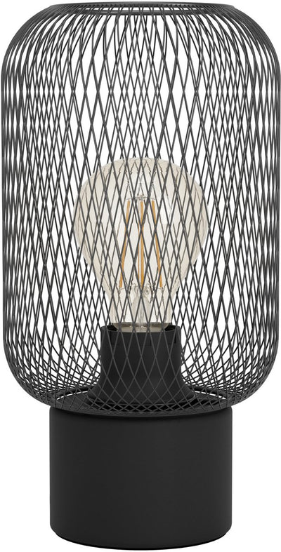 Eglo wrington tafellamp - e27 - 28,5 cm - zwart