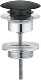 Grohe afvoergarnituur push open zwart