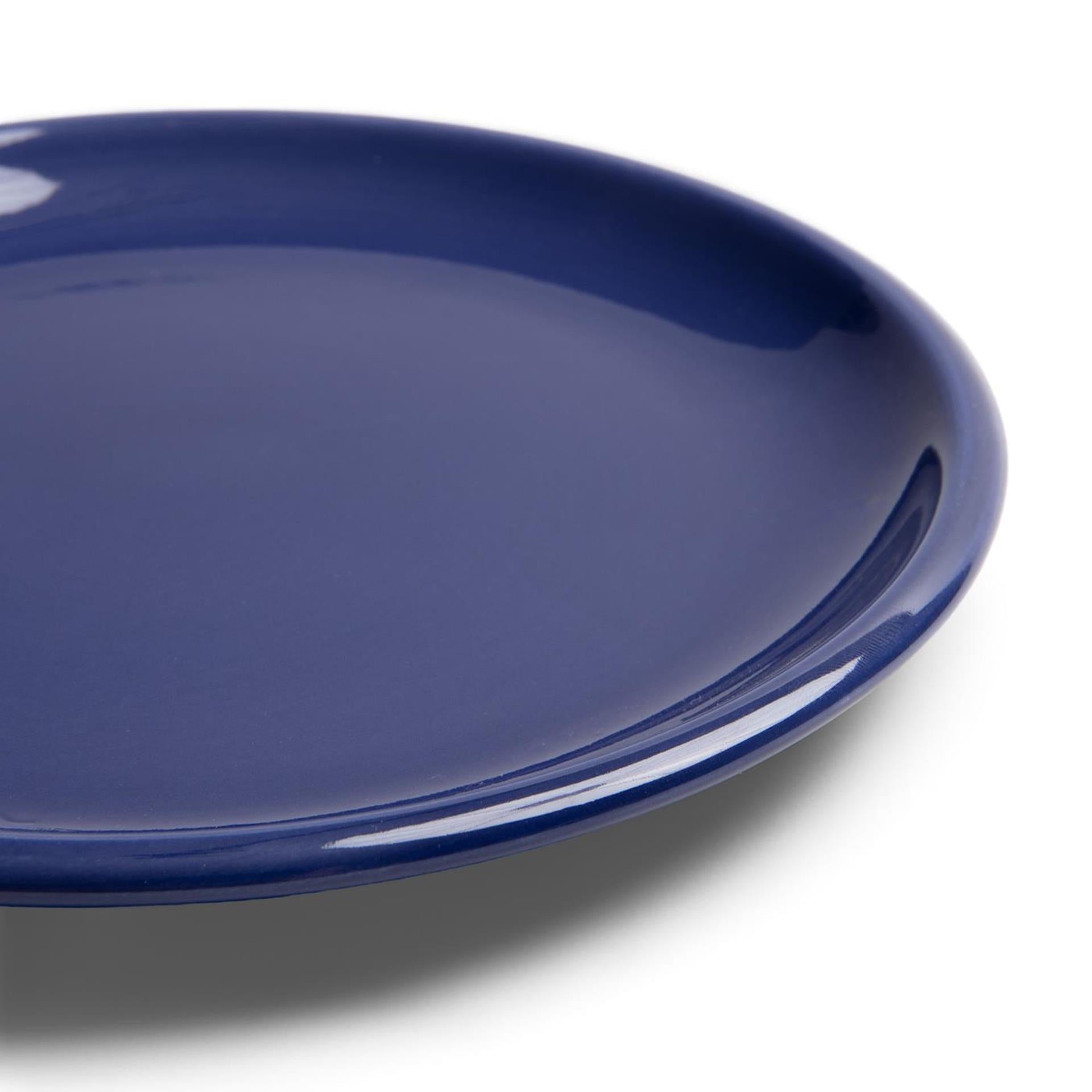 Boerenbont boerenblauw gebaksbord ø16cm d.blauw 6st
