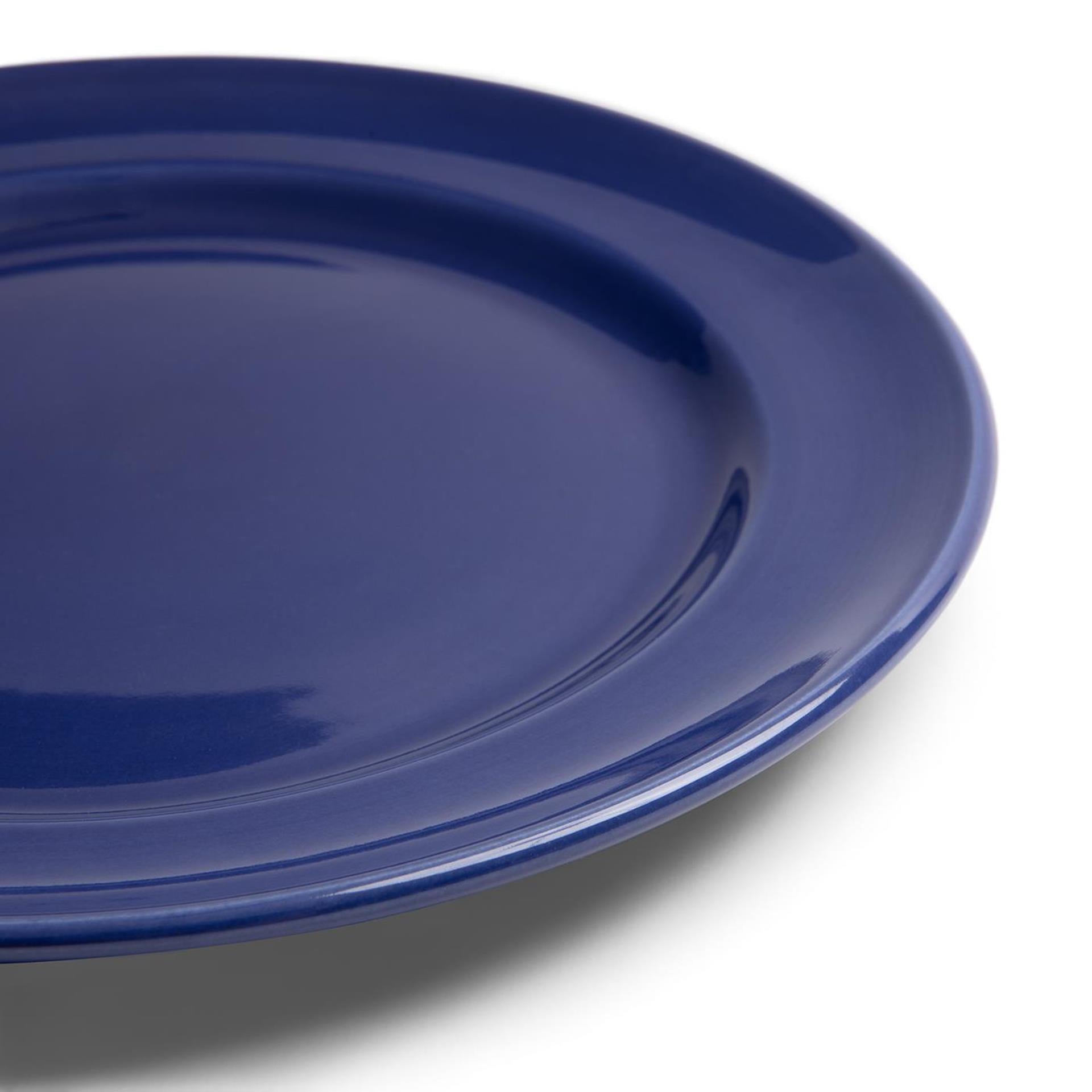 Boerenbont boerenblauw bord ø21cm donkerblauw 6st