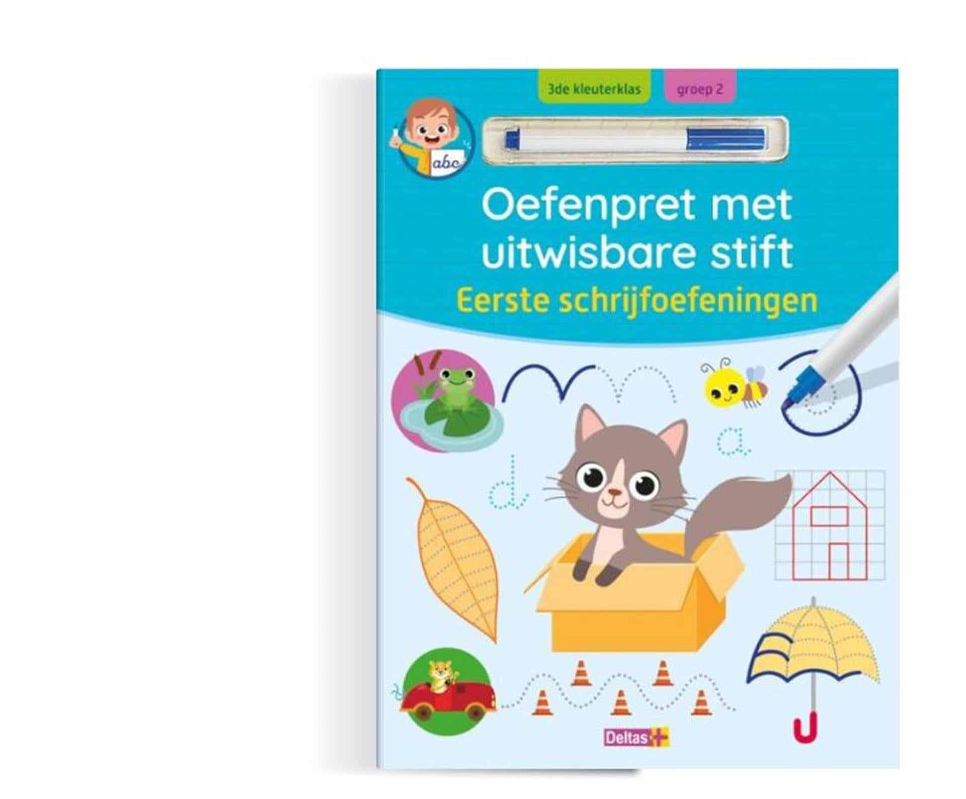 Deltas oefenpret met uitwasbare stift - eerste schrijfoefeningen